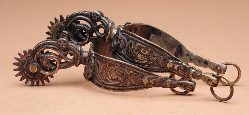 Appraisal: Pair of California Spurs This pair of spurs is unmarked