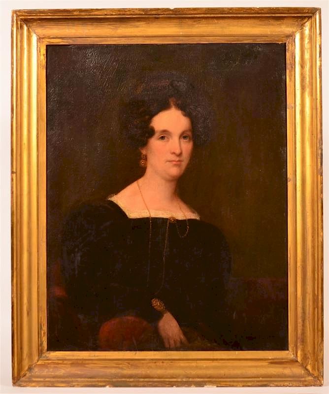 Appraisal: th Century Oil on Canvas Portrait of a Woman Unsigned