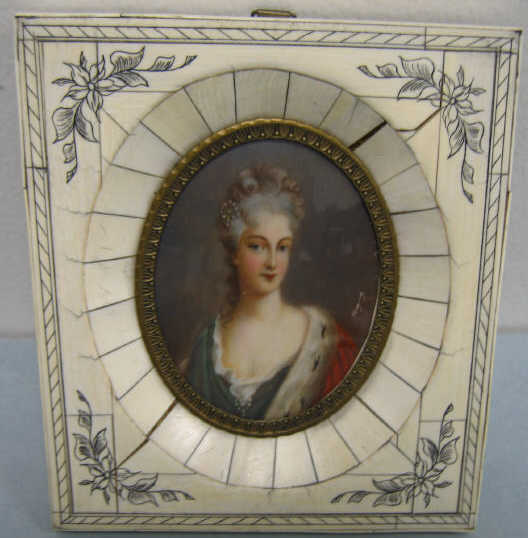 Appraisal: MINIATURE PORTRAIT OF COUNTESS COSEL Anna Constantina von Brockdorf mistress