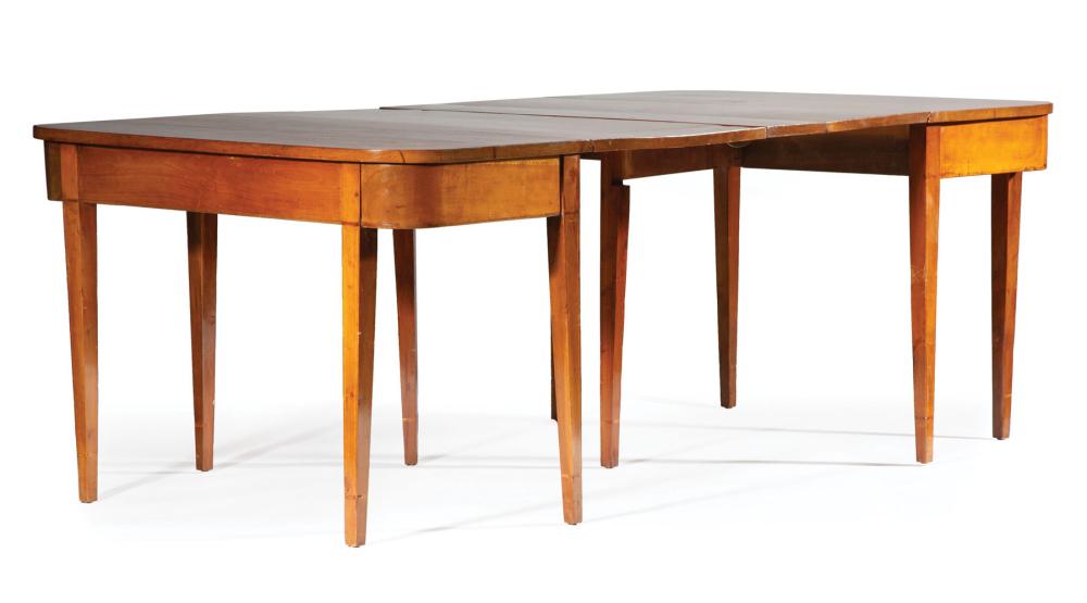 Appraisal: American Southern Cherrywood Dining Table early th c in two