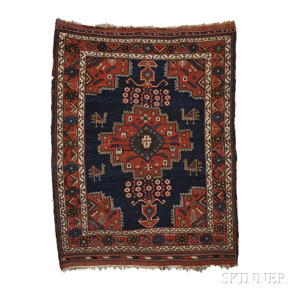 Appraisal: Afshar Rug Southeast Persia early th century the red stepped