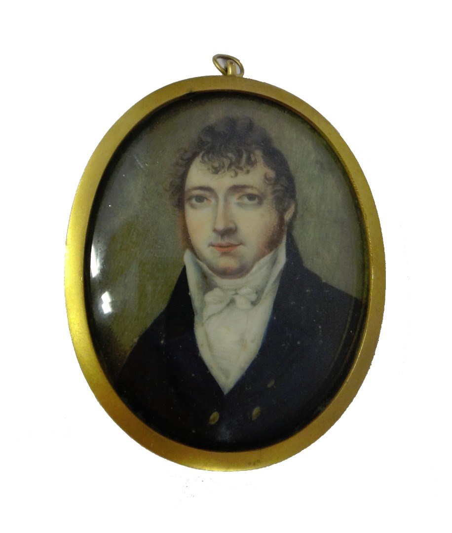 Appraisal: Early th century English School portrait miniature on ivory of