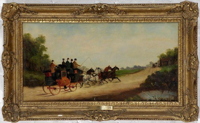 Appraisal: Philip H Rideout British - Royal Mail Coach Oil on