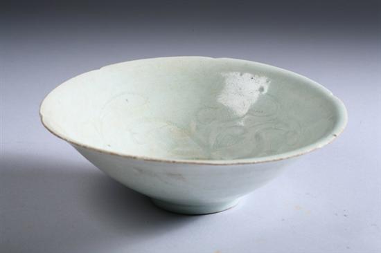 Appraisal: CHINESE QINGBAI PORCELAIN BOWL Southern Song Dynasty - Interior incised