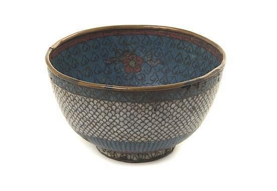 Appraisal: A Small Cloisonne Enamel Bowl Diameter inches A Small Cloisonne