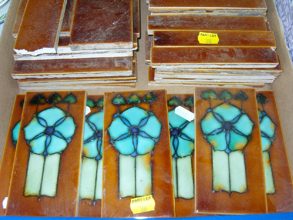 Appraisal: A quantity of early th century tiles of various rectangular