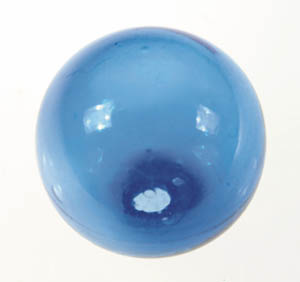 Appraisal: RARE COBALT BLUE TARGET BALL -pc mold horizontal no marks