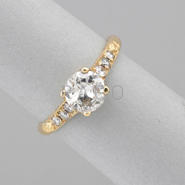 Appraisal: DIAMOND AND K YELLOW GOLD ENGAGEMENT RING Condition Report