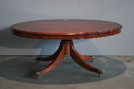 Appraisal: An Australian Cedar ovoid shaped coffee table