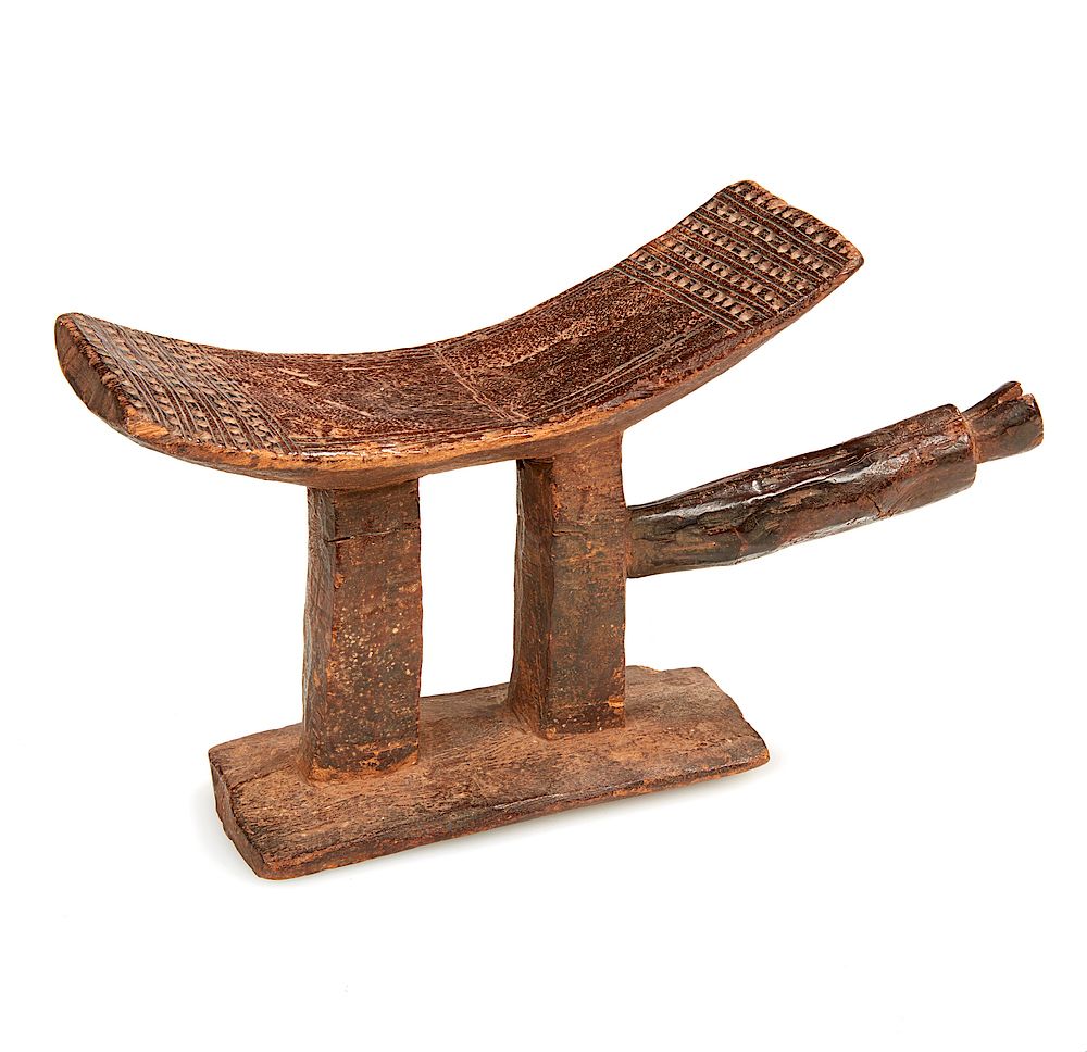 Appraisal: Headrest Dogon Tellem Mali Carved wood headrest Dogon Tellem Mali