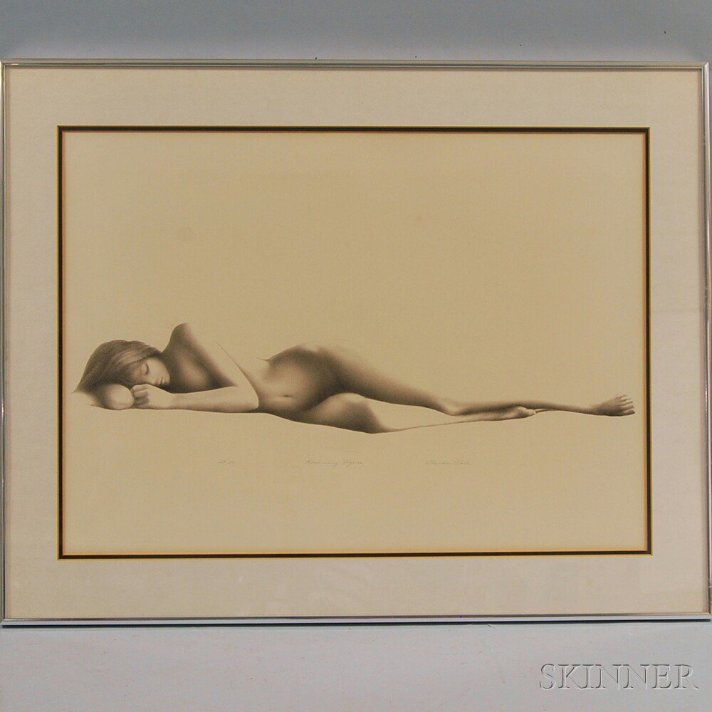 Appraisal: Glenda Tall American th st Century Reclining Figure Numbered titled