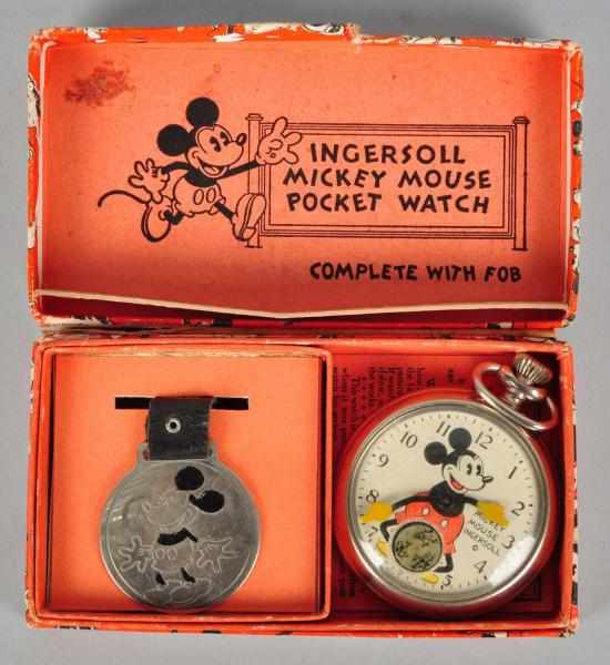 Appraisal: Ingersoll Disney Mickey Mouse Pocket Watch Description Watch is not