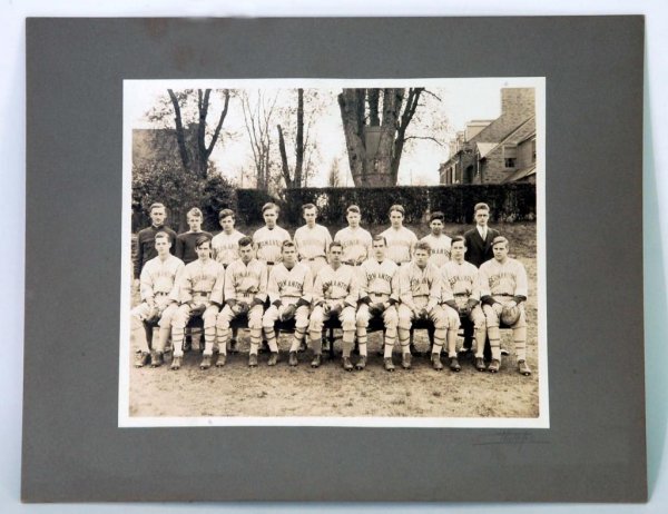 Appraisal: A sepia team photograph of a Germantown baseball team Mounted