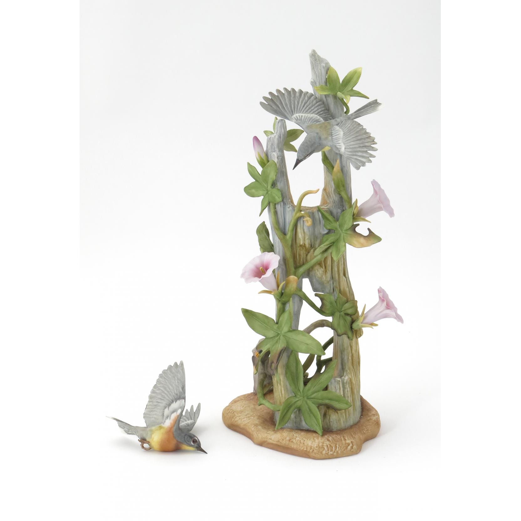 Appraisal: Boehm Porcelain Double Figural Parula Warblers Limited Edition I marked