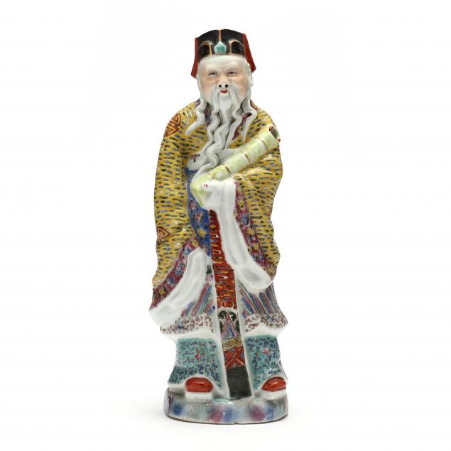 Appraisal: A CHINESE FAMILLE ROSE PORCELAIN FIGURE OF SHOUXING th century