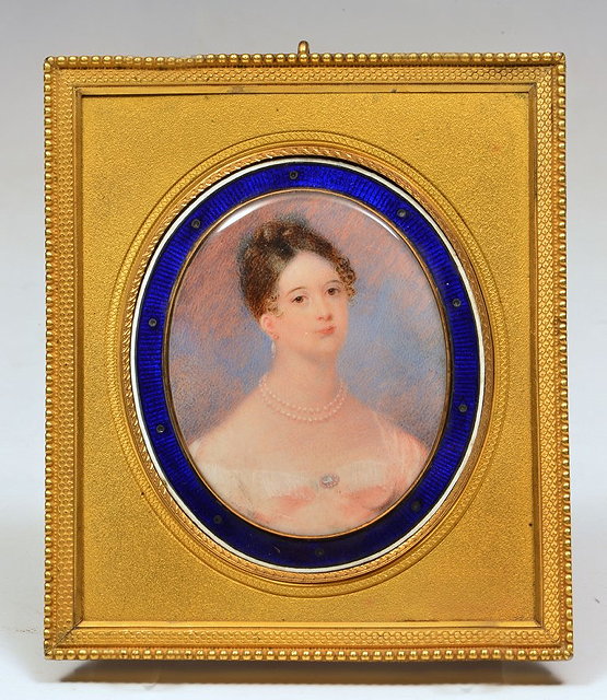 Appraisal: Early th Century SchoolPortrait of a young lady with lace