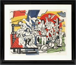 Appraisal: AFTER FERNAND LEGER COLOR LITHOGRAPH AFTER FERNAND LEGER FRENCH -