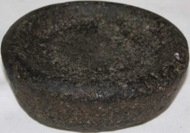 Appraisal: EARLY INUIT SEAL OIL LAMP MADE OF STONE WIDE DEEP