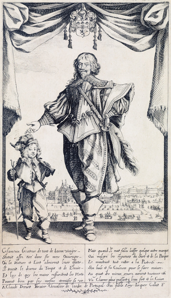 Appraisal: JACQUES CALLOT Portrait de Claude de Deruet Etching x mm