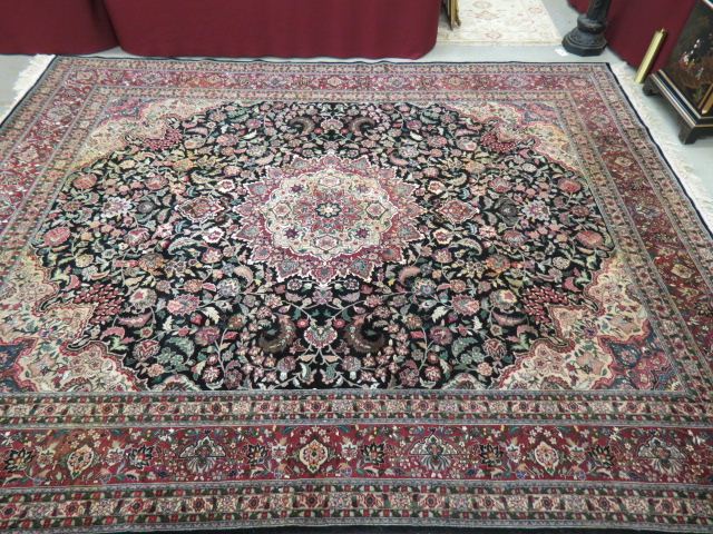 Appraisal: Silk Tabriz Persian Handmade Room Size Rug finely detailed floral