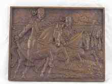 Appraisal: A Turkish wooden panel from the Crimean war era carved