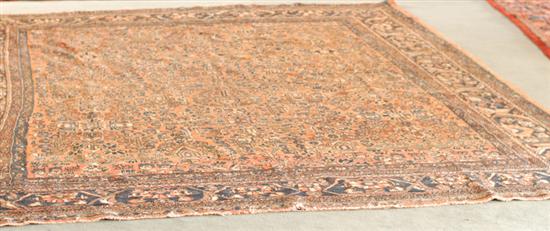 Appraisal: A 's Sarouk Rug with some wear ' x '