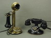 Appraisal: TELEPHONES - LOT OF TWO EARLY TELEPHONES EACH CONVERTED FOR