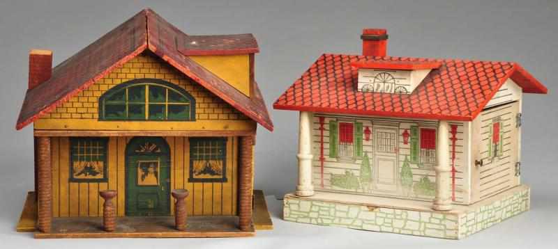 Appraisal: Lot of Wooden Dollhouses Description Includes one with Dormer and