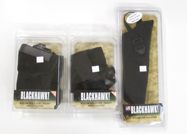 Appraisal: TEN BLACKHAWK PISTOL HOLSTERS nylon holsters all in original packaging