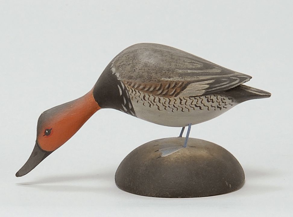 Appraisal: MINIATURE CANVASBACK DRAKE By Crowell of East Harwich Massachusetts Rectangular