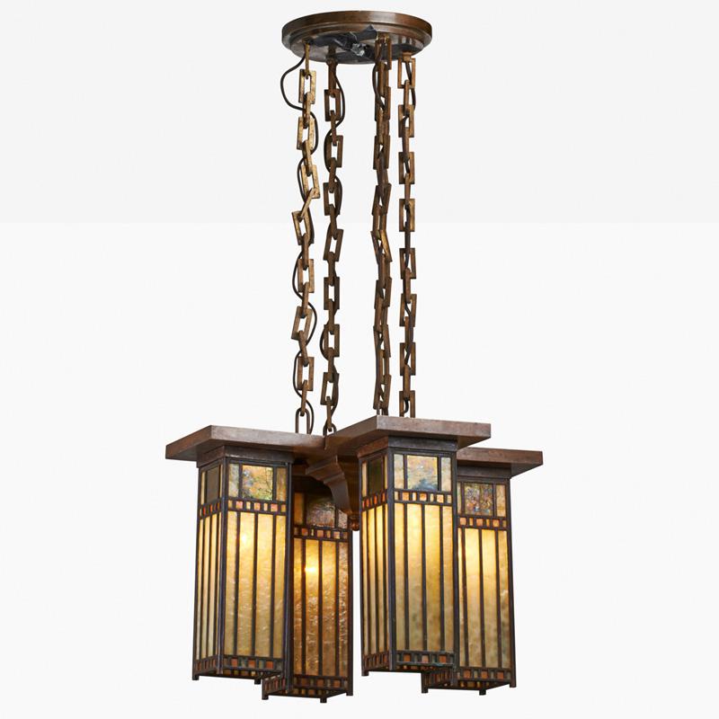 Appraisal: GIANNINI HILGART Chandelier Condition Report Overall excellent condition Some minor