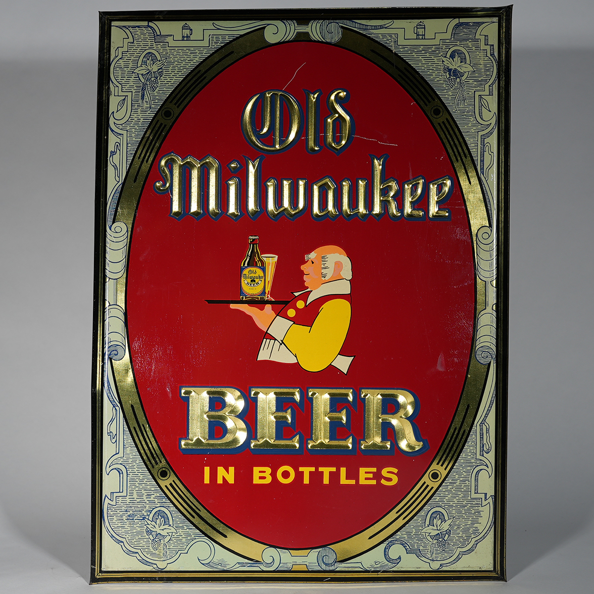 Appraisal: Old Milwaukee Beer In Bottle TOC SignReference n aBrewery Jos