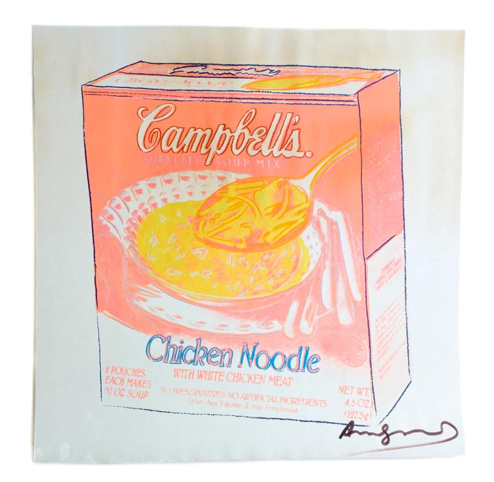 Appraisal: ANDY WARHOL CAMPBELL'S SOUP BOX LITHO SIGNEDAndy Warhol - Campbell's