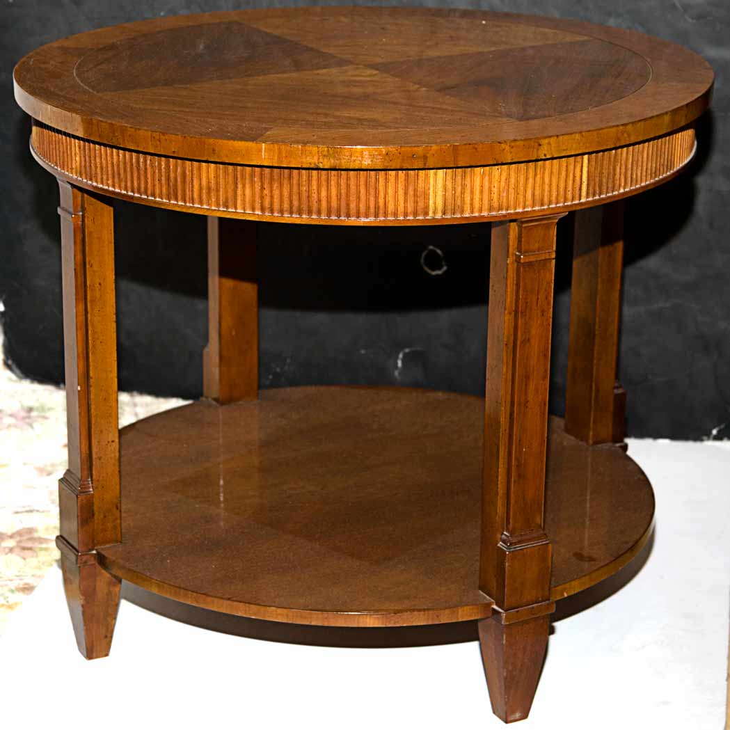 Appraisal: Biedermeier Style Mahogany Occasional Table Height inches diameter inches