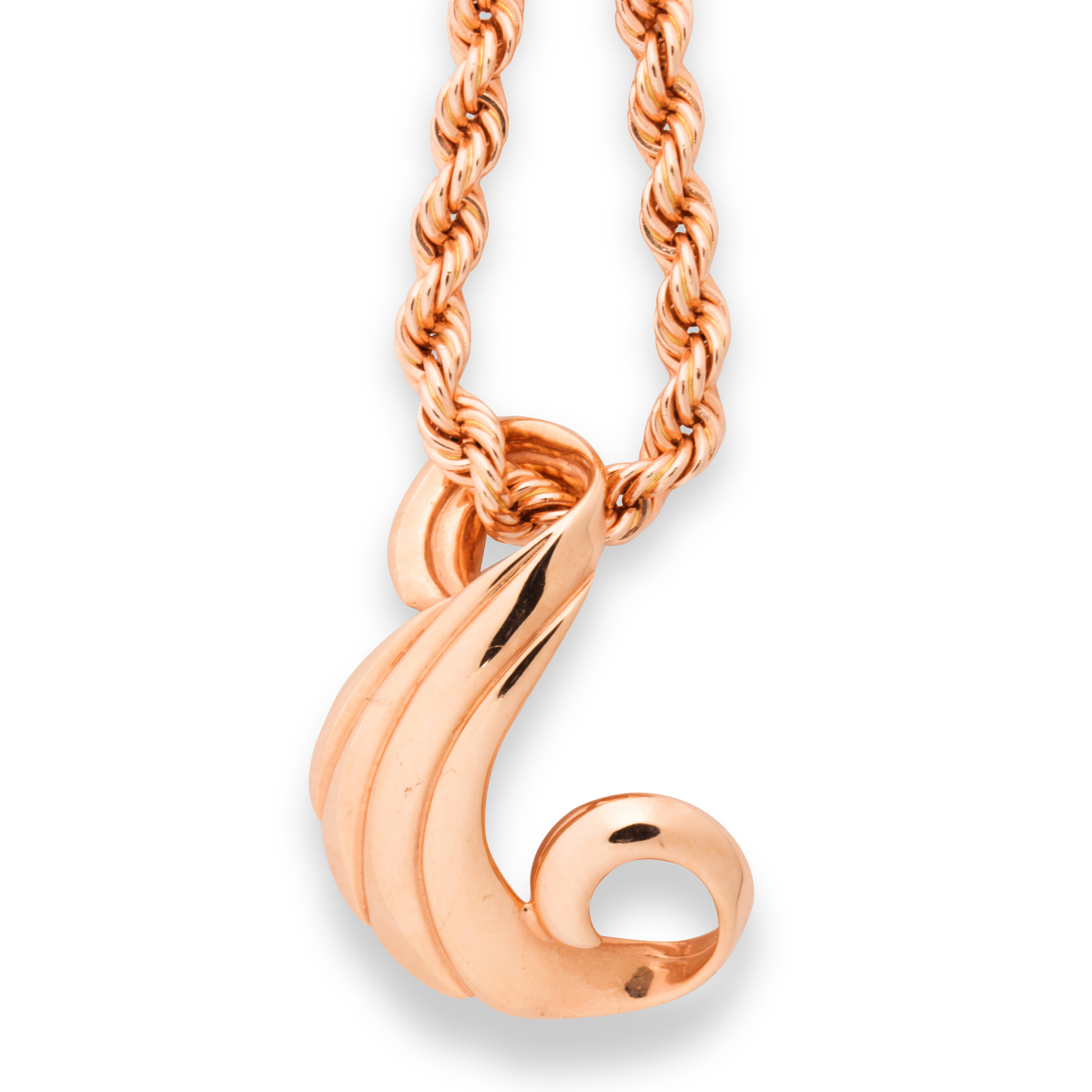 Appraisal: A FOURTEEN KARAT ROSE GOLD PENDANT NECKLACE A fourteen karat