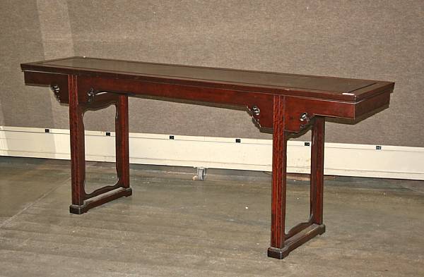 Appraisal: A Chinese style lacquered wood painting table height in width