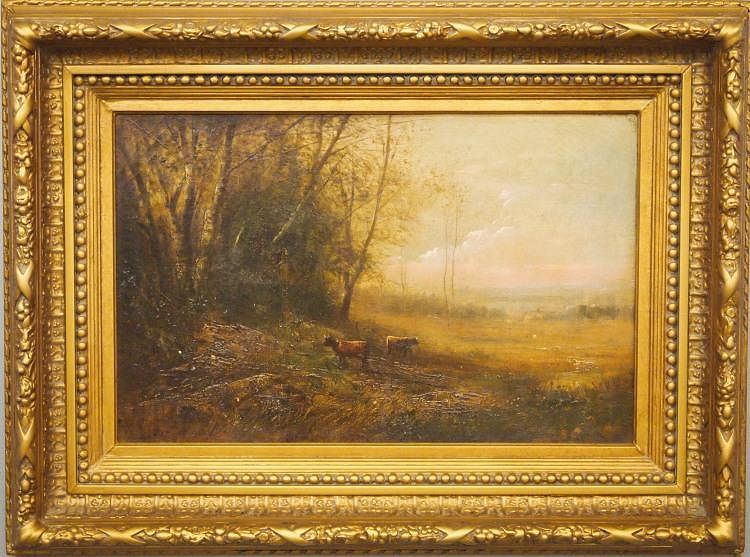 Appraisal: F Spang landscape Frederick A Spang American - Oil on