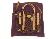 Appraisal: Mulberry A small Mulberry Bayswater Leopard print haircalf Ostrich satchel