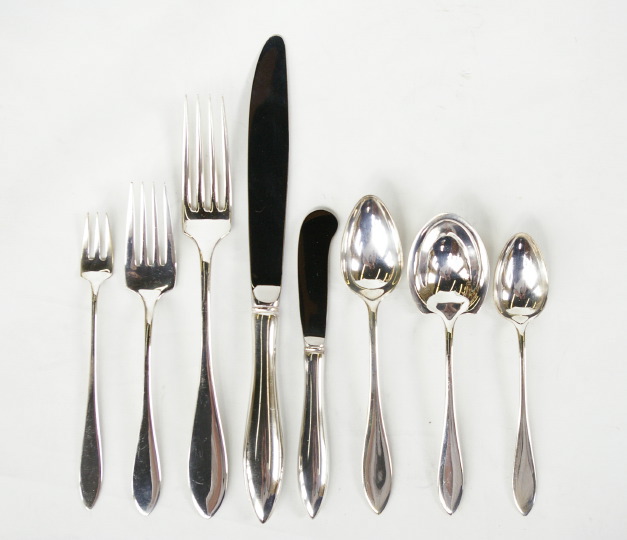 Appraisal: Thirty-Four-Piece Towle Sterling Silver Lafayette -Pattern Partial Dinner Service for