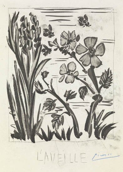 Appraisal: PABLO PICASSO L'Abeille Aquatint grattoir and drypoint on cream laid