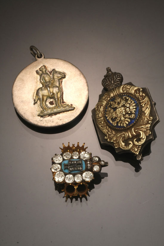 Appraisal: Lot Property of Various Owners Two Russian Brooches and a