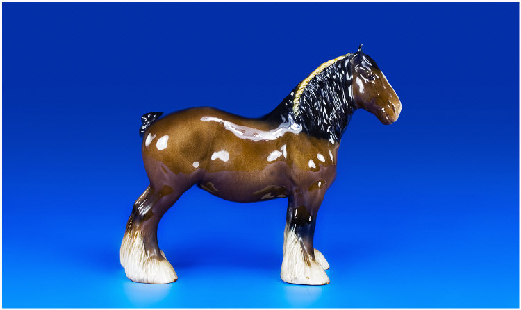 Appraisal: Beswick Animal Figure Shire Horse Brown gloss Model No