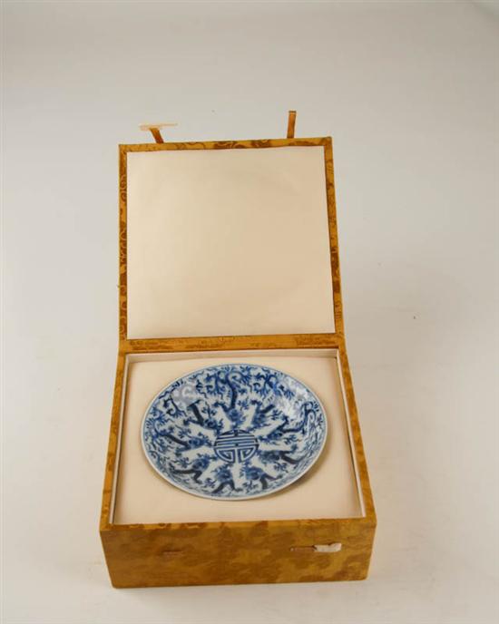 Appraisal: An Old Chinese Blue and White Porcelain Bowl in a