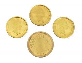 Appraisal: COOK ISLANDS IRANIAN GOLD COINS lot of Gold coins Cook