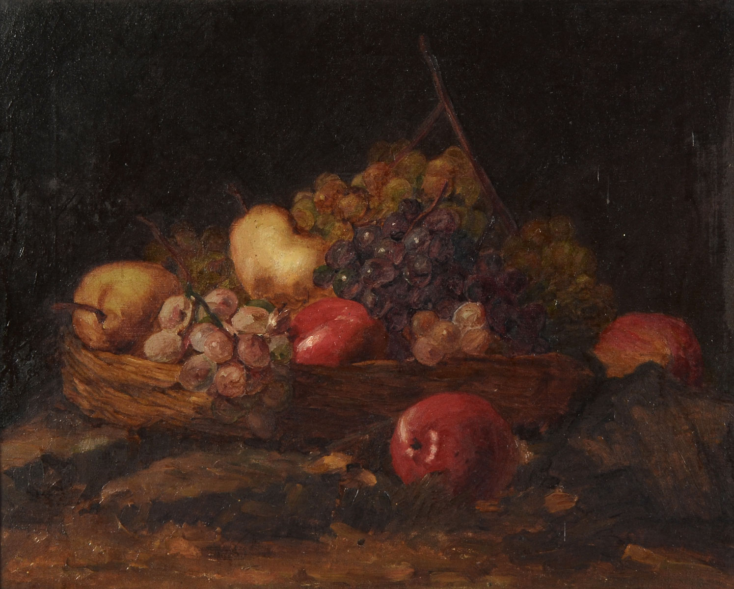 Appraisal: PETOW Edward American - Still Life of Fruit Oil Canvas