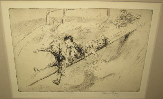 Appraisal: EILLEEN ALICE SOPER BRITISH - THE DIEHARDS etching signed lower