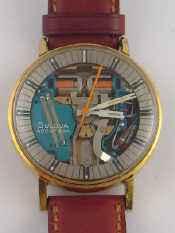 Appraisal: A Bulova Accutron gent's wrist watch with visible movement c