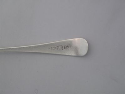 Appraisal: NATHANIAL GILLETT An Old English teaspoon script initials ASM c