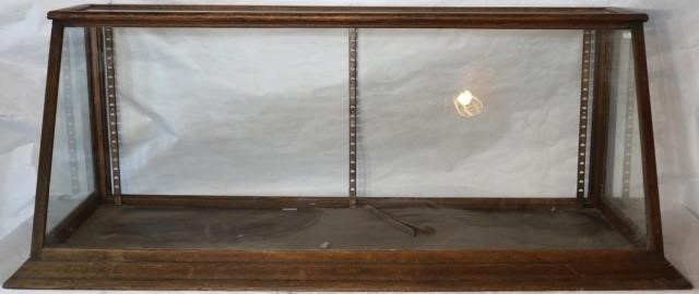 Appraisal: CA OAK COUNTERTOP COUNTRY STORE DISPLAYCASE GLASS FRONT AND SIDES