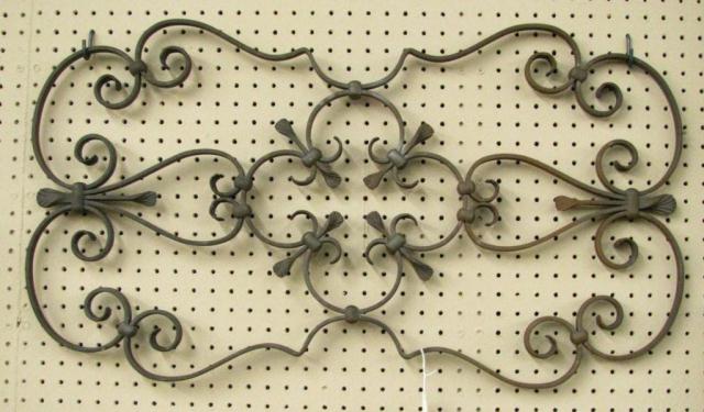 Appraisal: Ornamental Cast Iron Scroll Section '' x ''